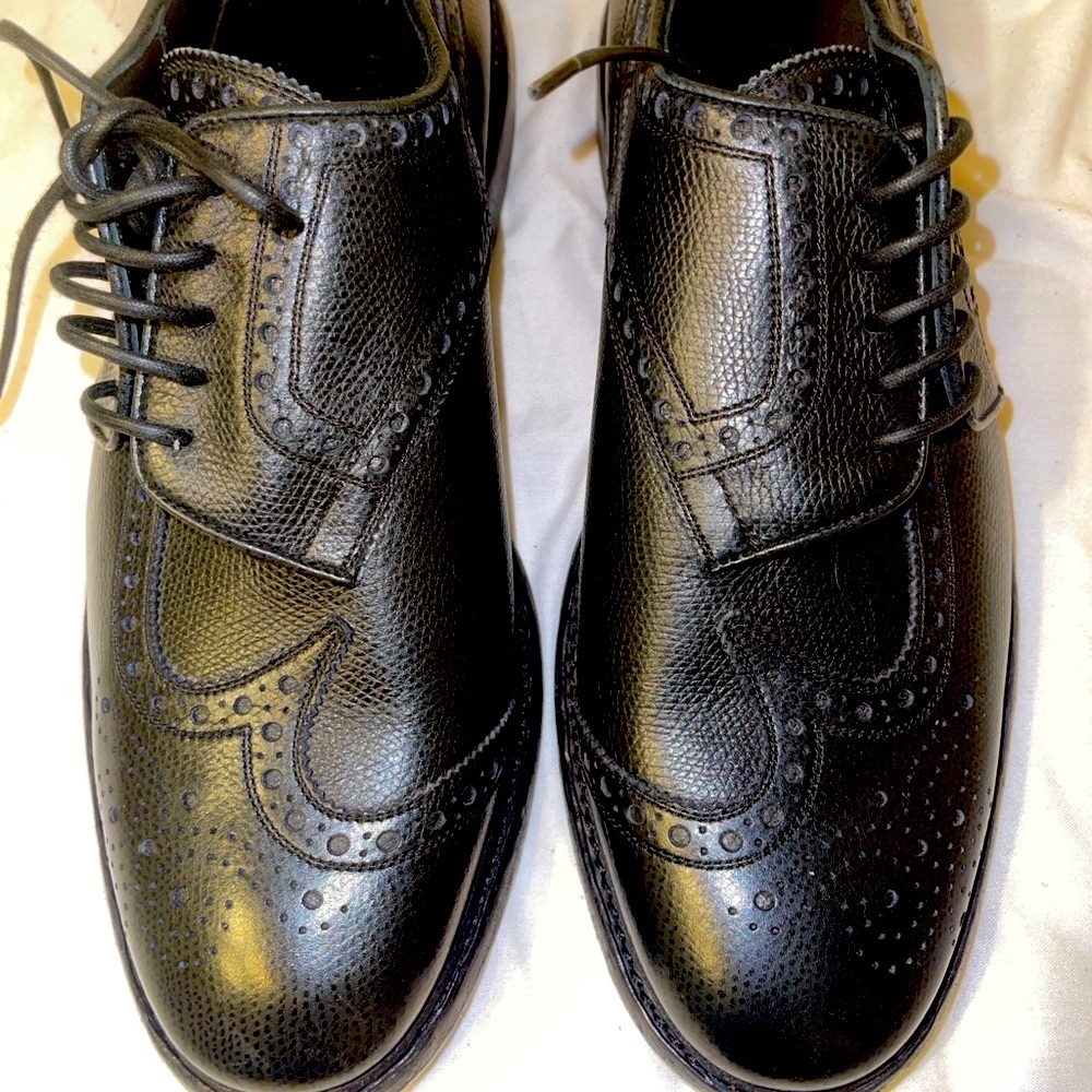 Burberry Black Leather Men's Dress Shoes NWOT